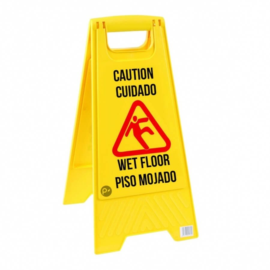 Aviso De Piso Mojado Color Amarillo
